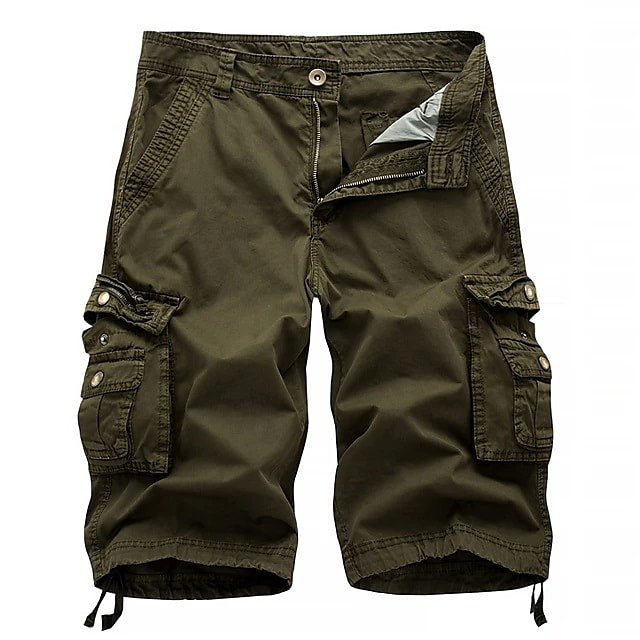 Joyhela Mens Cargo Shorts Multi Pockets Twill Cargo Shorts