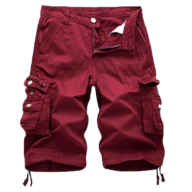 Joyhela Mens Cargo Shorts Multi Pockets Twill Cargo Shorts