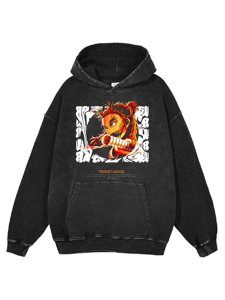 Kyojuro Rengoku Vintage Hoodie