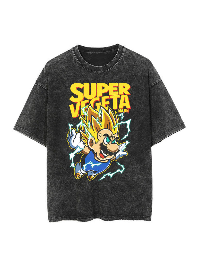 Super Vegeta Bros Vintage Tee