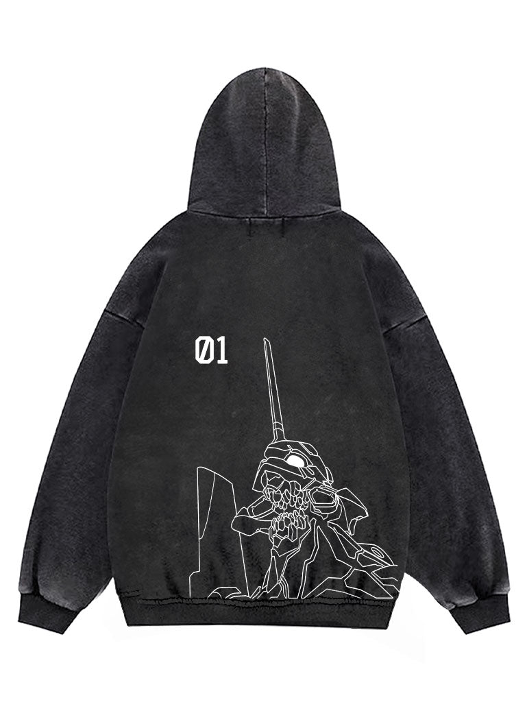 Eva 01 Vintage Hoodie