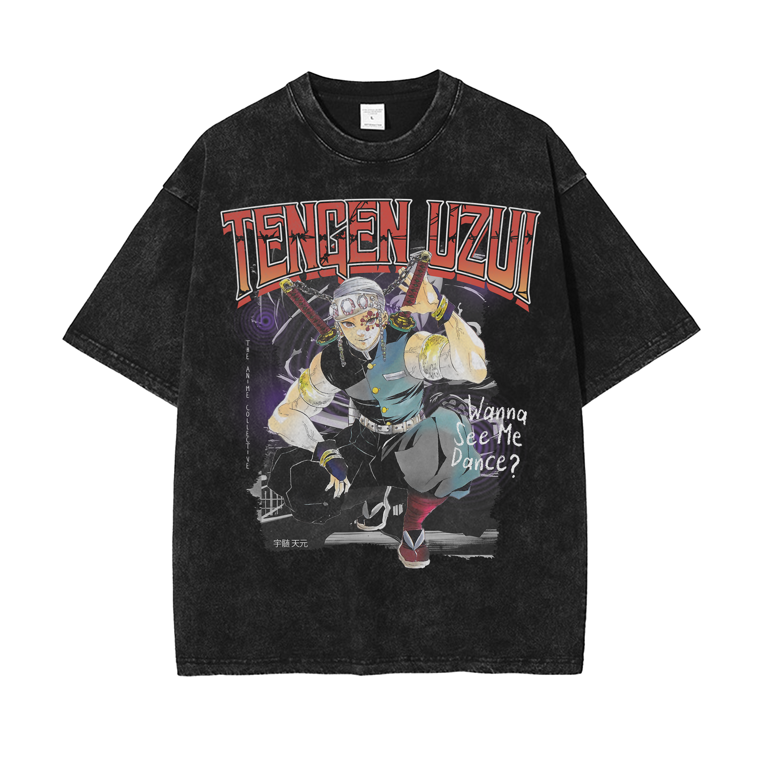 Tengen Uzui Vintage Oversized T-Shirt | Demon Slayer