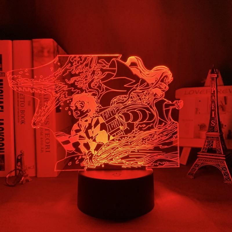 Tanjirou x Nezuko V2 LED Light (Demon Slayer)