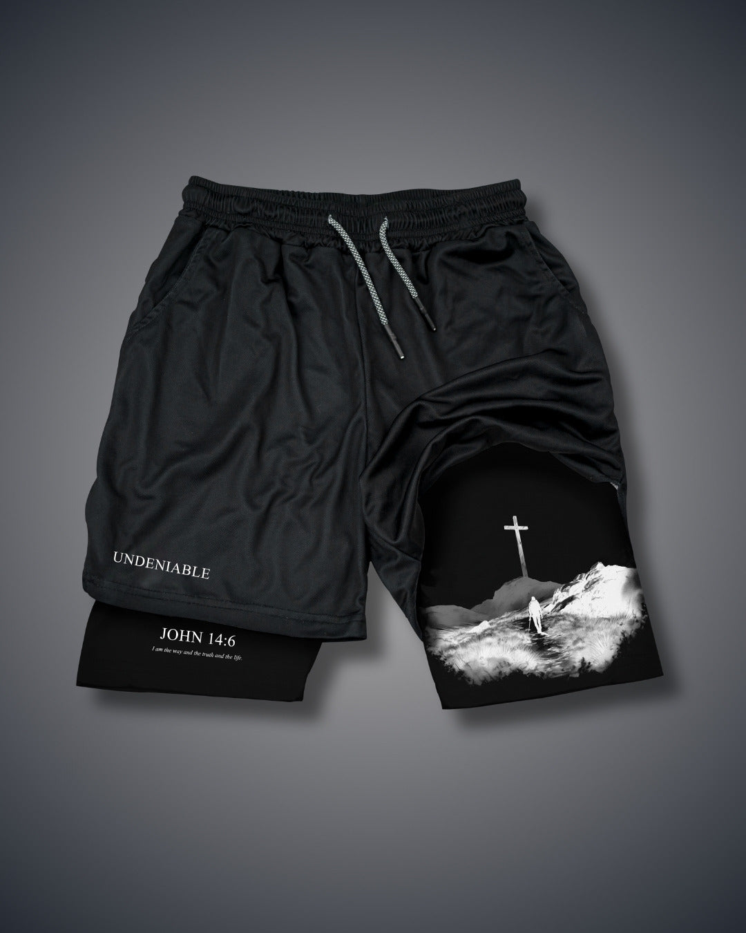 John 14:6 Cross Performance Shorts