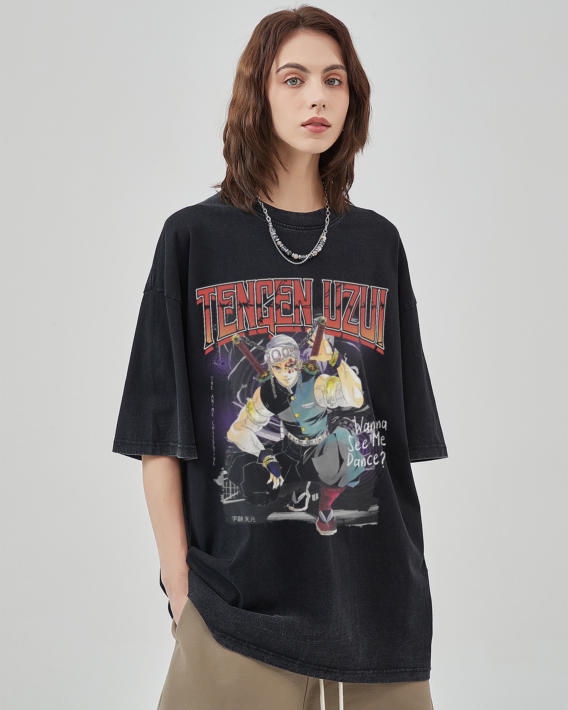 Tengen Uzui Vintage Oversized T-Shirt | Demon Slayer