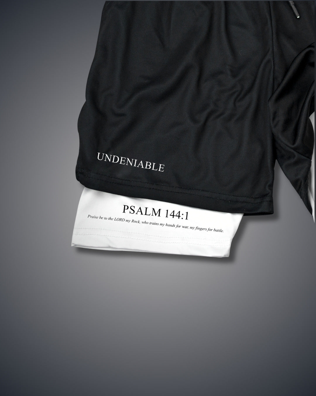 Psalm 144:1 Warrior Performance Shorts