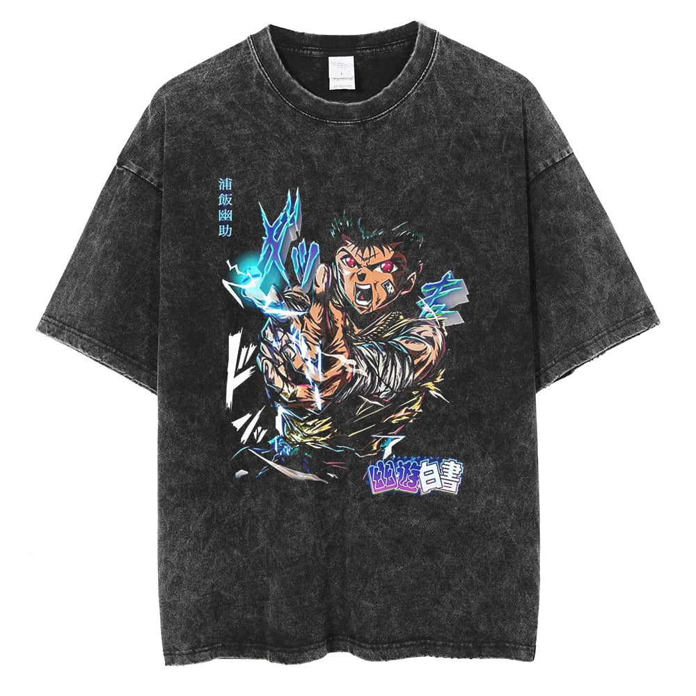 Yu Yu Hakusho V2 Vintage Washed Shirt