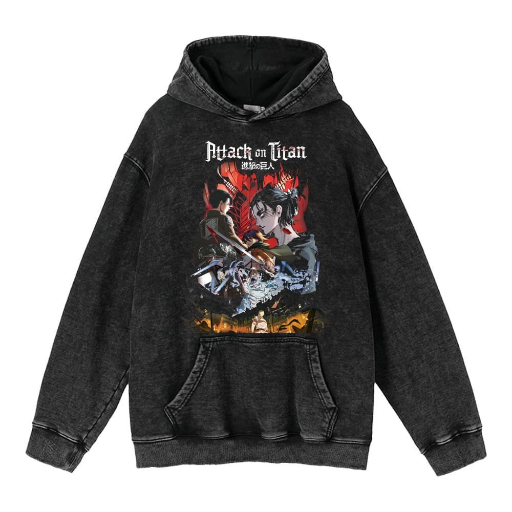 Attack on Titan Vintage Hoodie