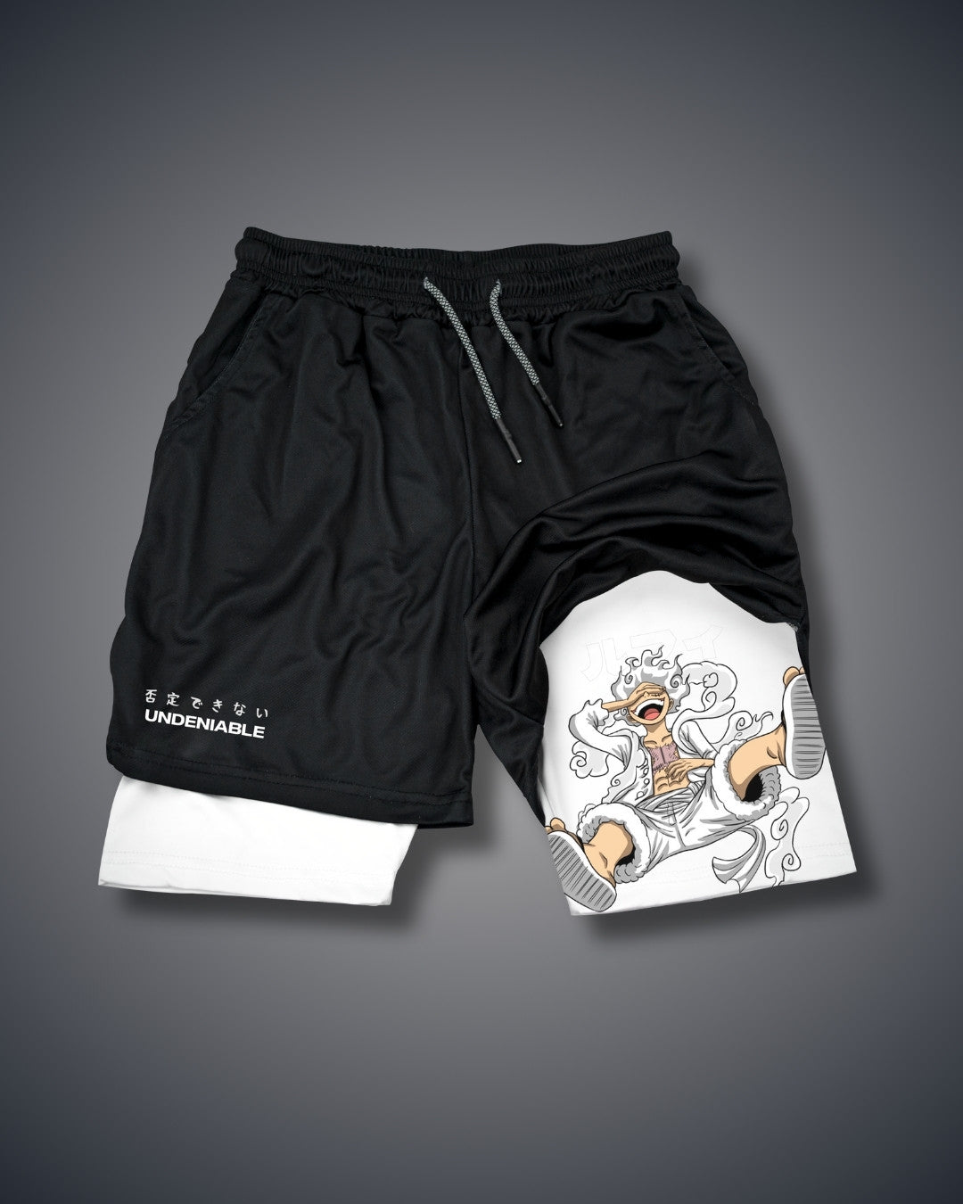 One Piece White Luffy Performance Shorts