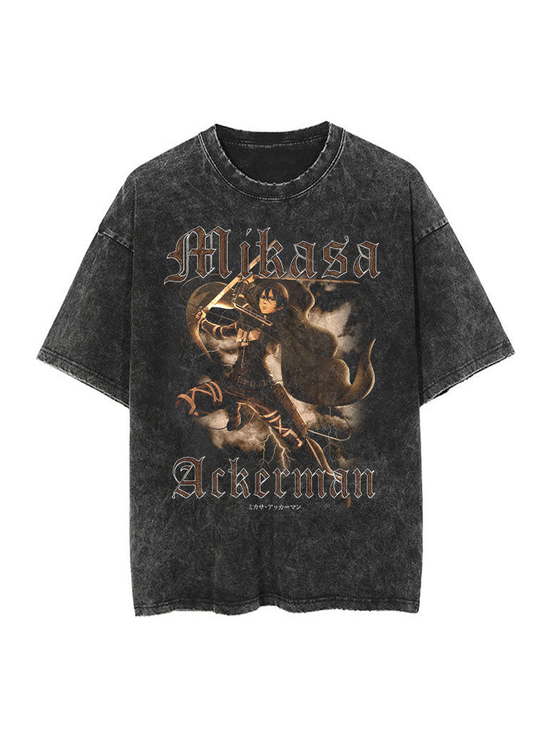 Mikasa Ackerman Vintage Tee